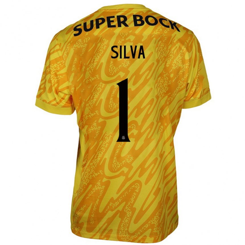 ילדים כדורגל רוי סילבה #1 צהוב כתום חולצת שוער 2025/26