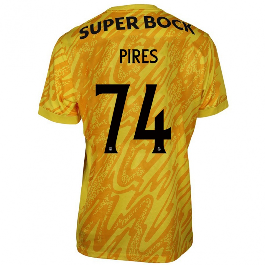 ילדים כדורגל גילרמה פירס קרבאליו #74 צהוב כתום חולצת שוער 2025/26