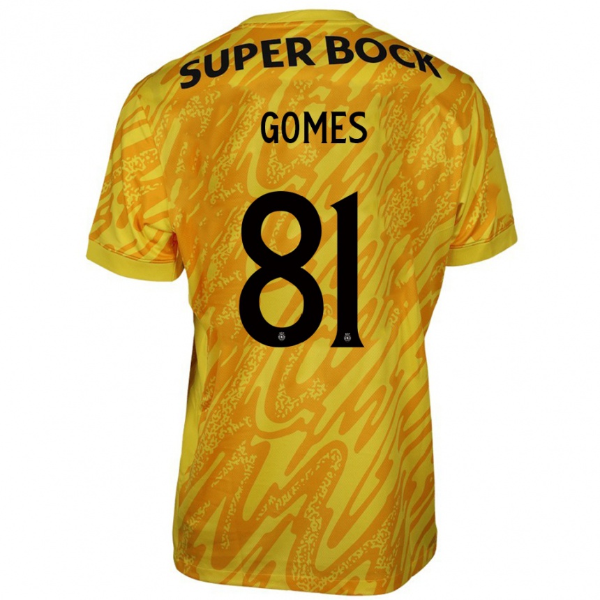 ילדים כדורגל סלבדור גומס #81 צהוב כתום חולצת שוער 2025/26