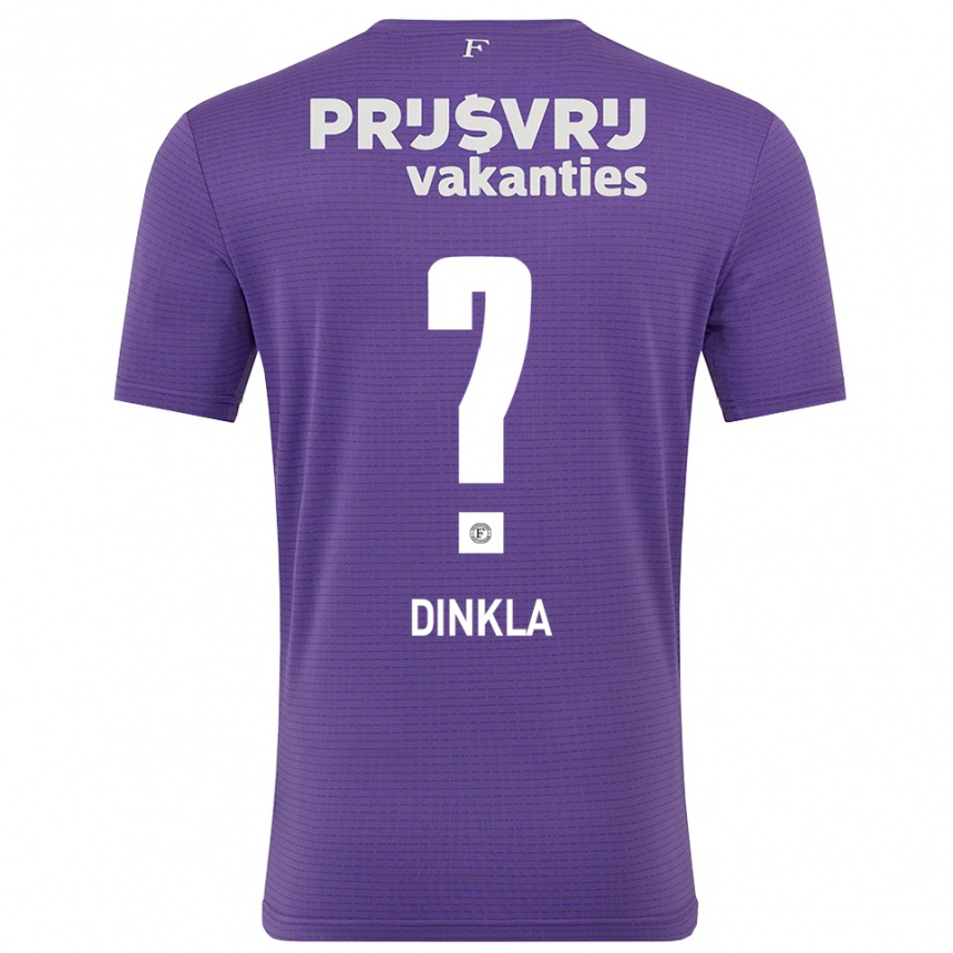 ילדים כדורגל קלייר דינקלה #0 סגול לבן חולצת שוער 2025/26