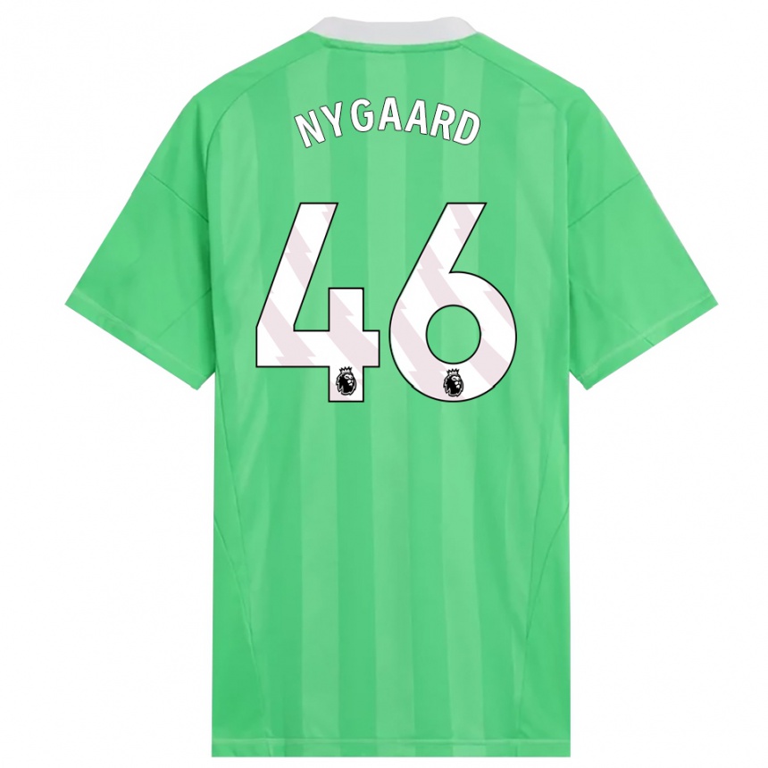 ילדים כדורגל לוקס מרטין ניגארד #46 ירוק בהיר לבן חולצת שוער 2025/26