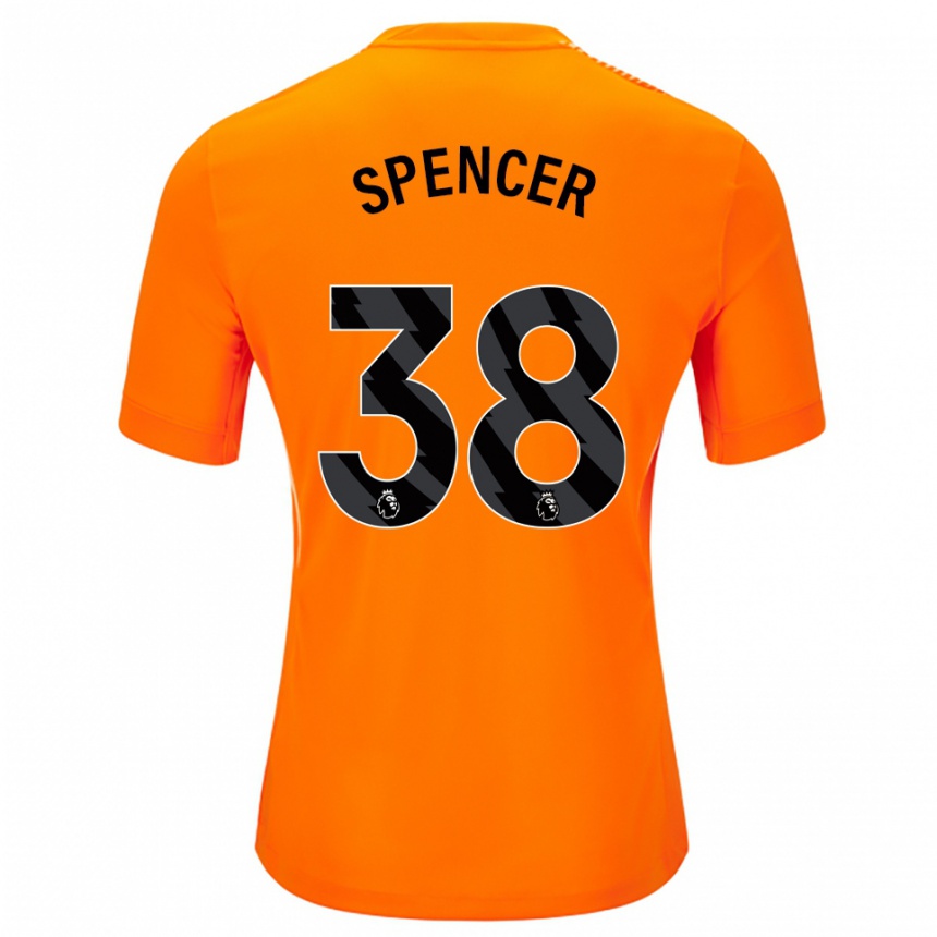 ילדים כדורגל רבקה ספנסר #38 כתום שחור חולצת שוער 2025/26