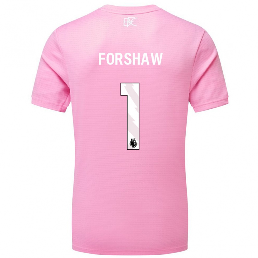 ילדים כדורגל ואיס פורשו #1 ורוד לבן חולצת שוער 2025/26