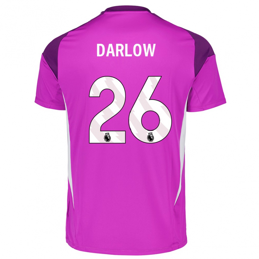 ילדים כדורגל קארל דארלו #26 סגול לבן חולצת שוער 2025/26