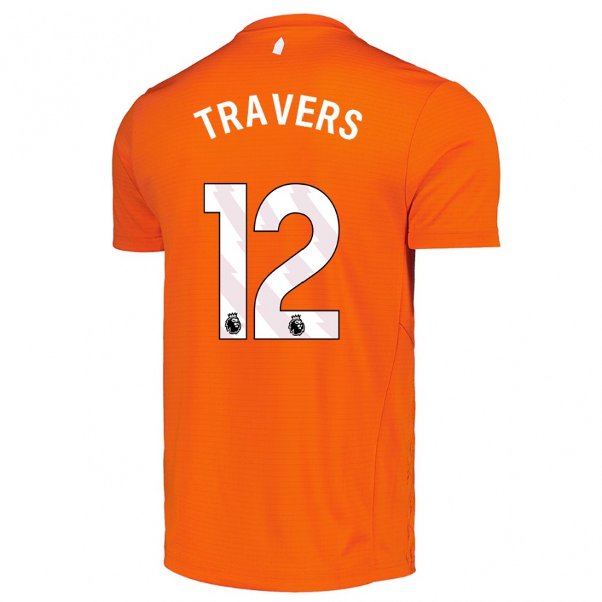 ילדים כדורגל מארק טרוורס #12 כתום שחור חולצת שוער 2025/26