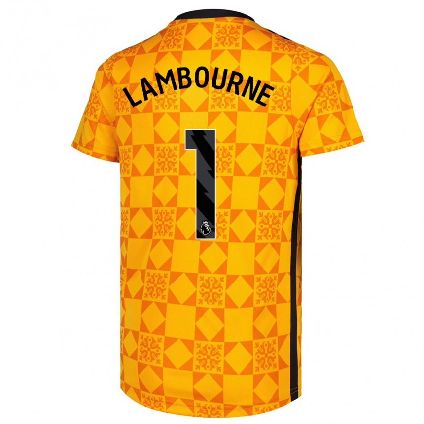 ילדים כדורגל דמי למבורן #1 צהוב שחור חולצת שוער 2025/26