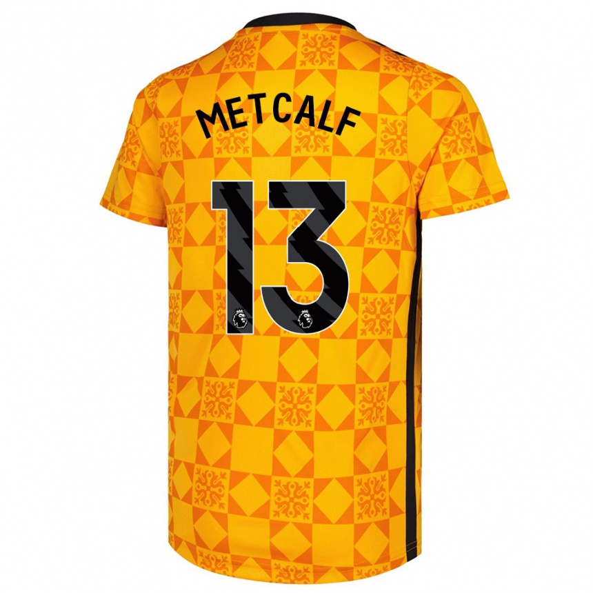 ילדים כדורגל בן מטקאלף #13 צהוב שחור חולצת שוער 2025/26