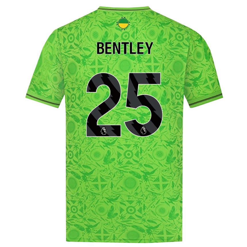 ילדים כדורגל דן בנטלי #25 ירוק שחור חולצת שוער 2025/26