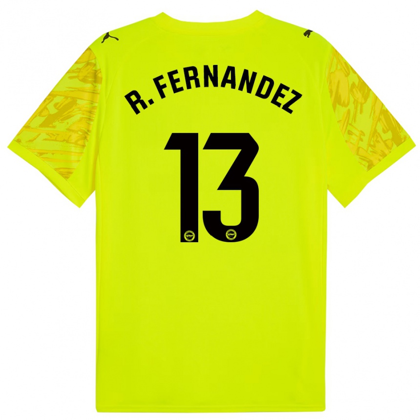 ילדים כדורגל ראול פרננדס #13 צהוב שחור חולצת שוער 2025/26