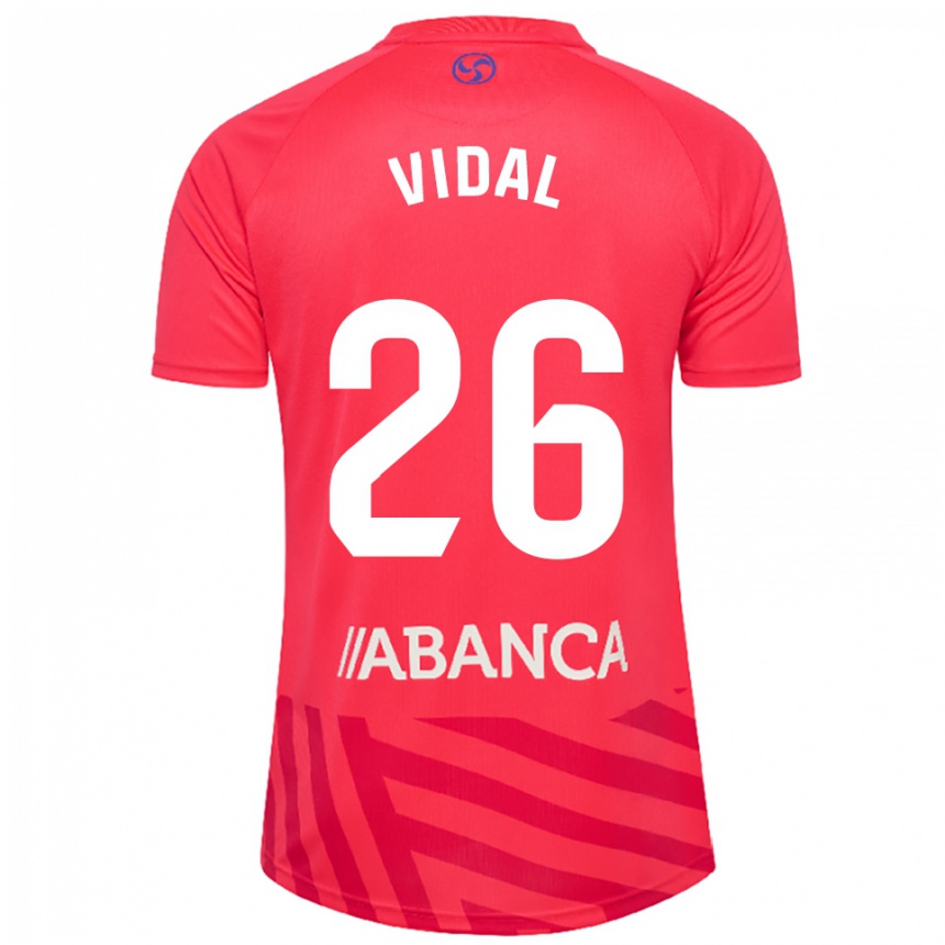 ילדים כדורגל מארק וידאל #26 אדום לבן חולצת שוער 2025/26