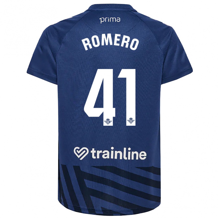 ילדים כדורגל José Romero #41 כחול מלכותי לבן חולצת שוער 2025/26