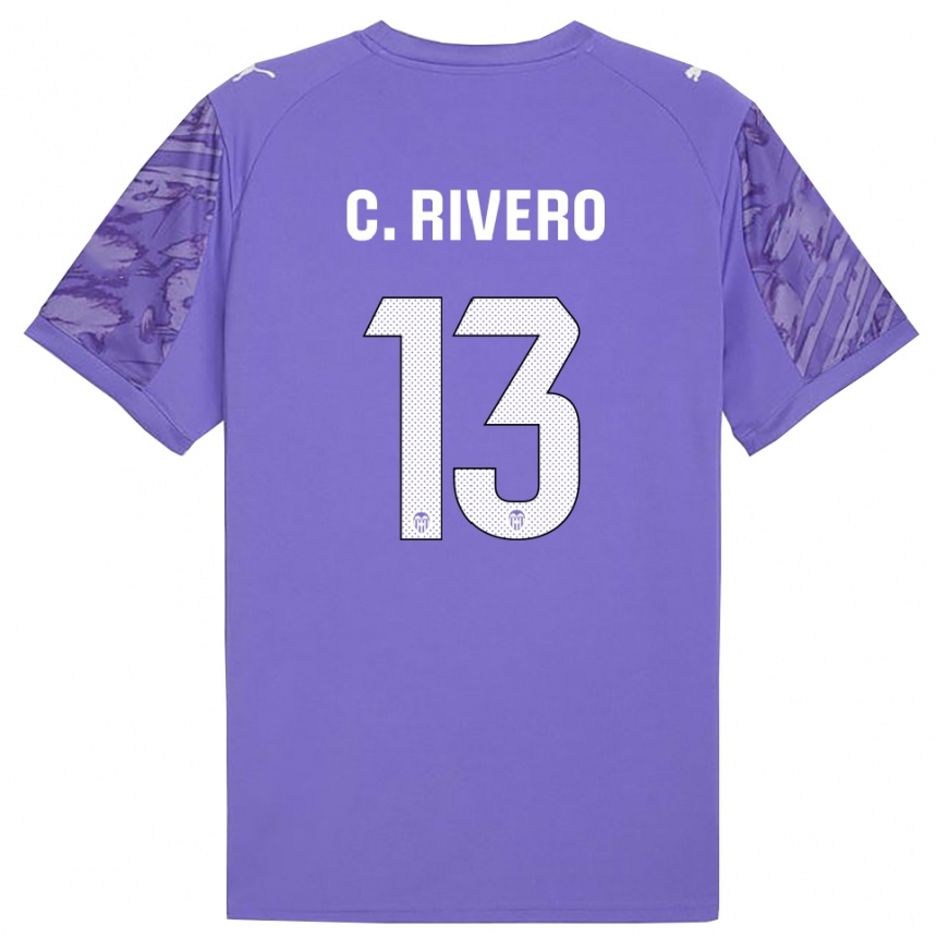 ילדים כדורגל כריסטיאן ריברו סבטר #13 לבנדר לבן חולצת שוער 2025/26