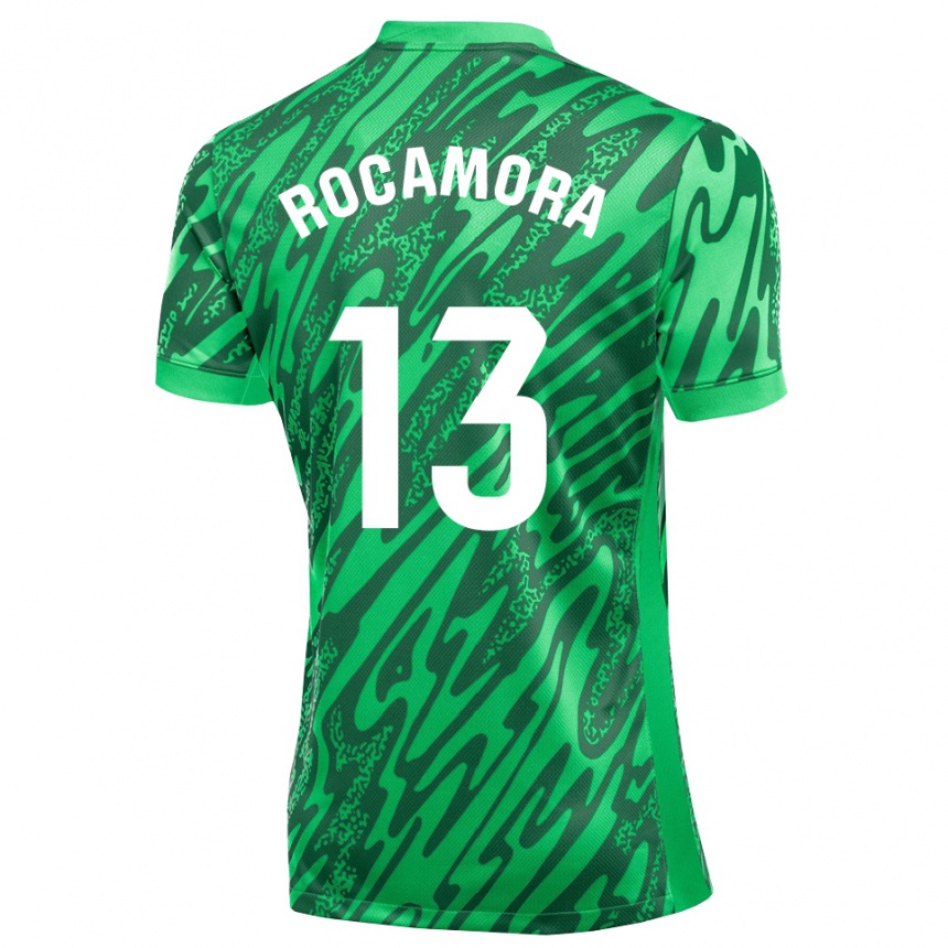 ילדים כדורגל María Rocamora Díaz #13 ירוק כהה לבן חולצת שוער 2025/26