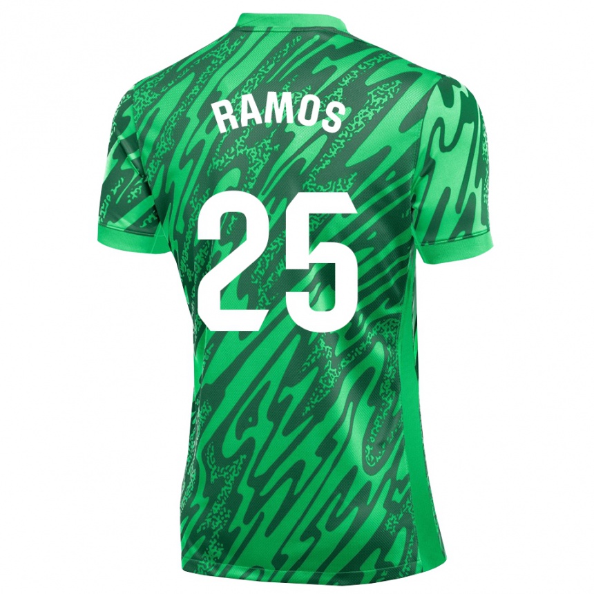 ילדים כדורגל אלחנדרו ראמוס #25 ירוק כהה לבן חולצת שוער 2025/26