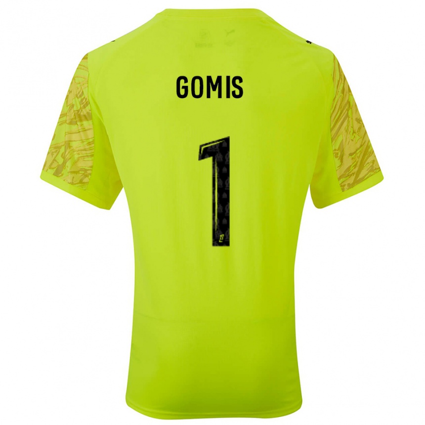 ילדים כדורגל איברהים גומיס #1 ירוק פלורסנט שחור חולצת שוער 2025/26