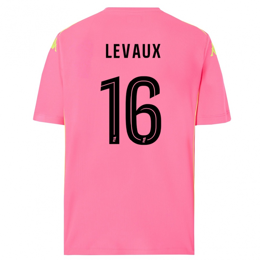 ילדים כדורגל Lana Levaux #16 ורוד לוהט שחור חולצת שוער 2025/26