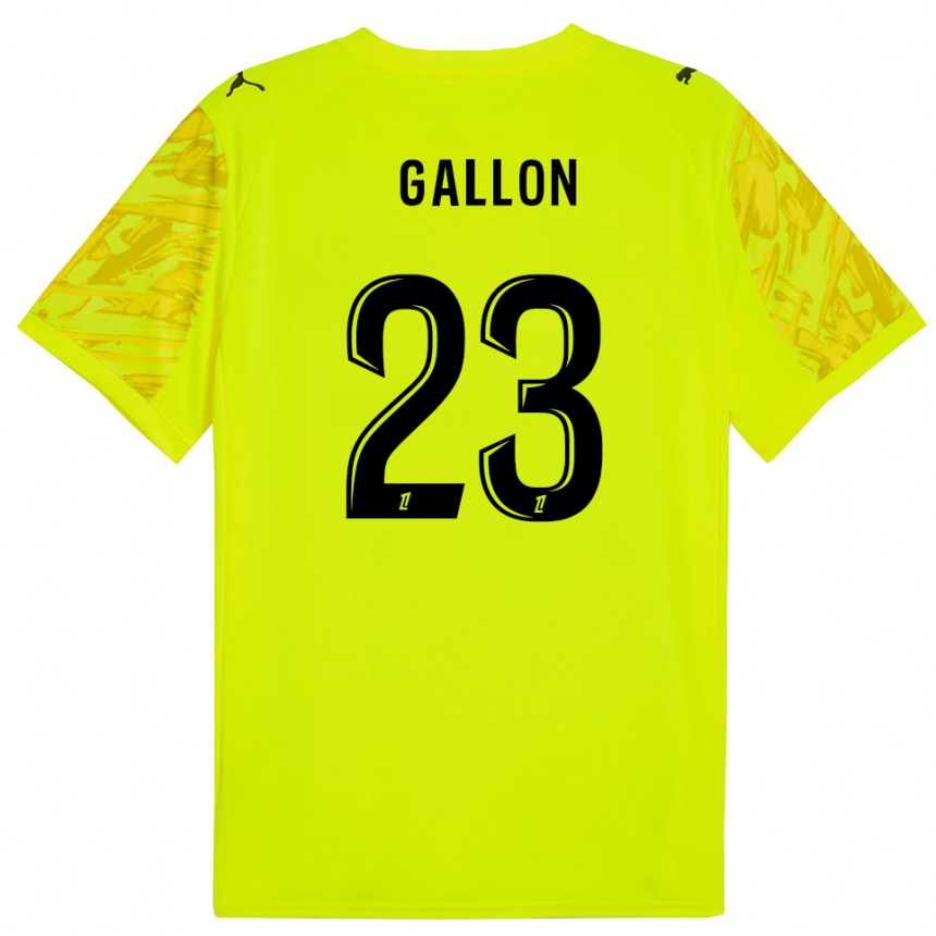ילדים כדורגל גוטייה גאלון #23 ירוק פלורסנט צהוב חולצת שוער 2025/26