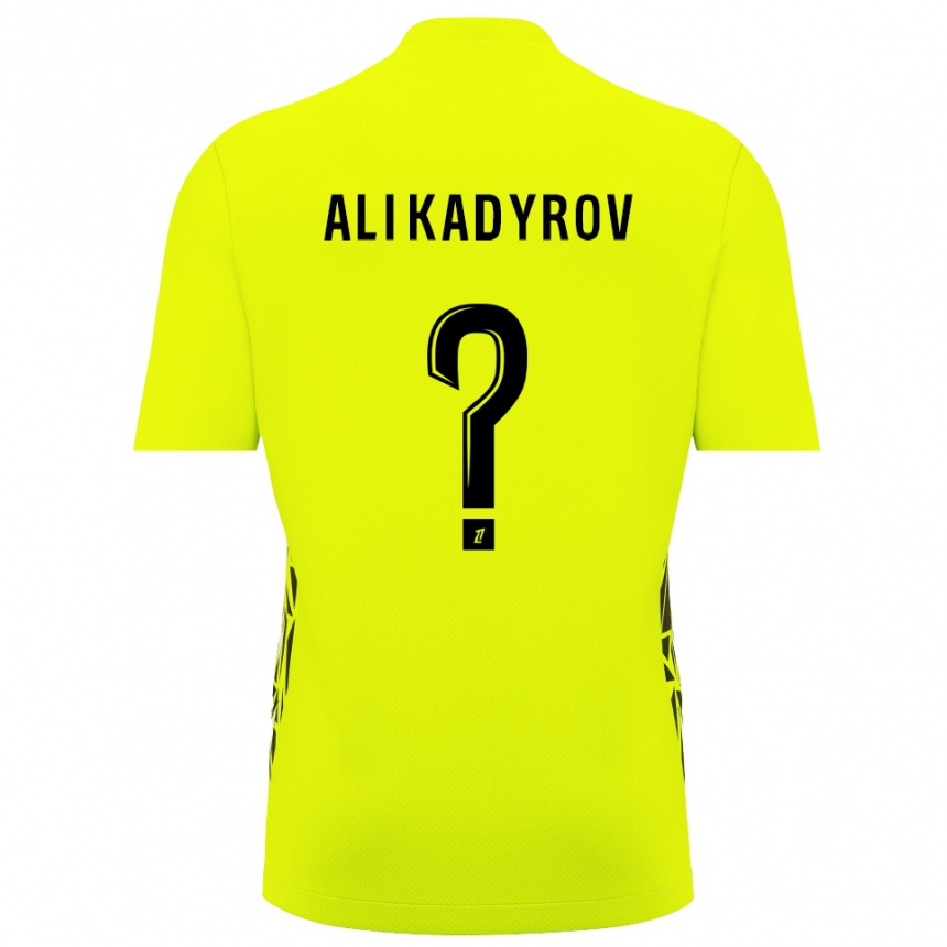 ילדים כדורגל Tourpal Ali Kadyrov #0 ירוק פלורסנט חולצת שוער 2025/26