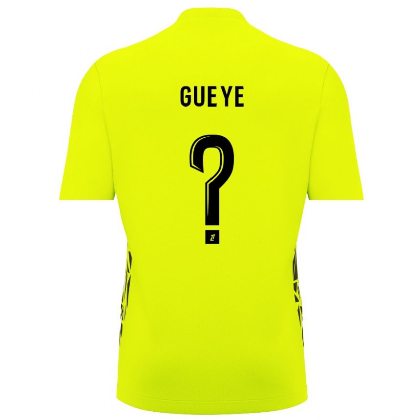 ילדים כדורגל Khady Gueye #0 ירוק פלורסנט חולצת שוער 2025/26