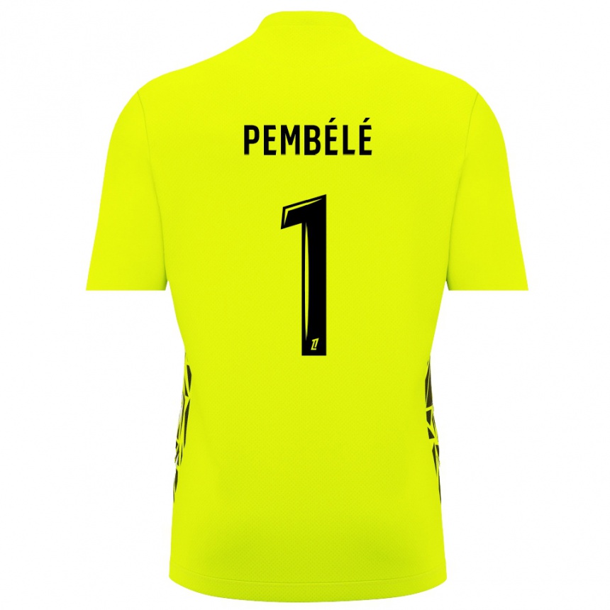 ילדים כדורגל Willange Pembélé #1 ירוק פלורסנט חולצת שוער 2025/26