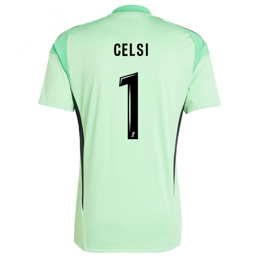 ילדים כדורגל Rafael Celsi #1 ירוק בהיר שחור חולצת שוער 2025/26