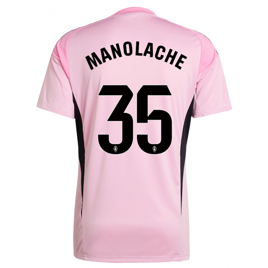 ילדים כדורגל מרקוס מריאן מנולאקה #35 ורוד בהיר שחור חולצת שוער 2025/26