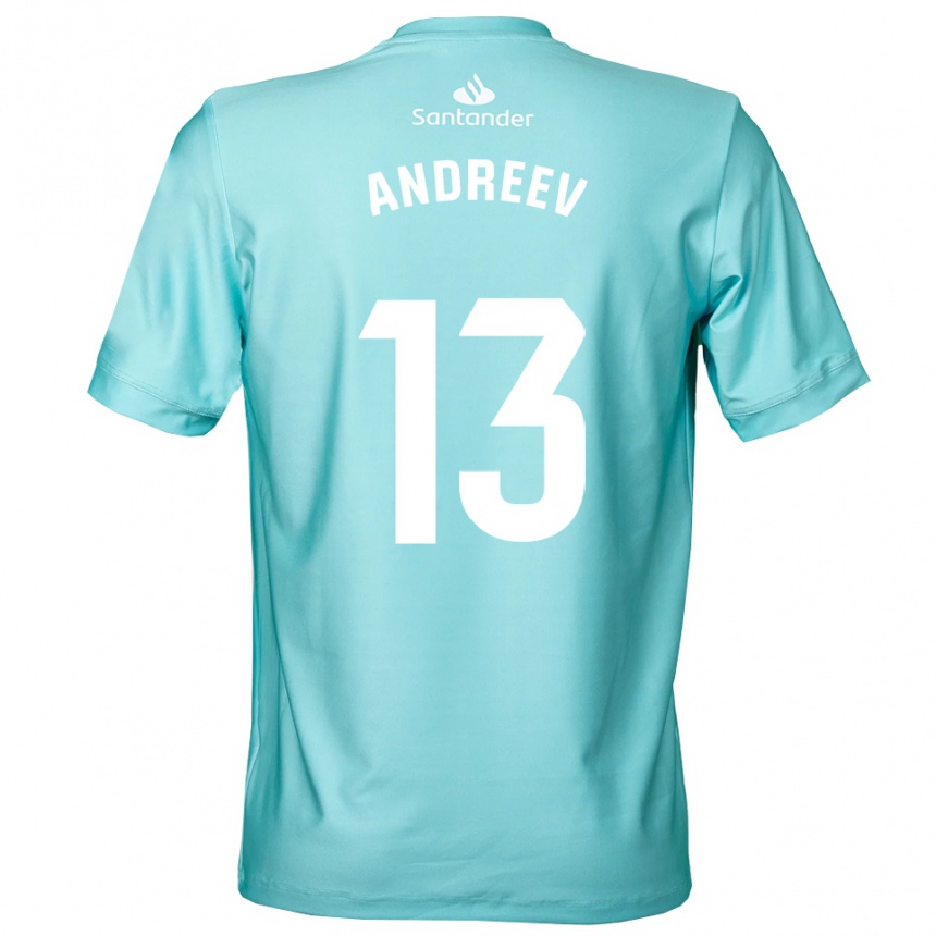 ילדים כדורגל פלמן אנדרייב #13 ציאן בהיר לבן חולצת שוער 2025/26