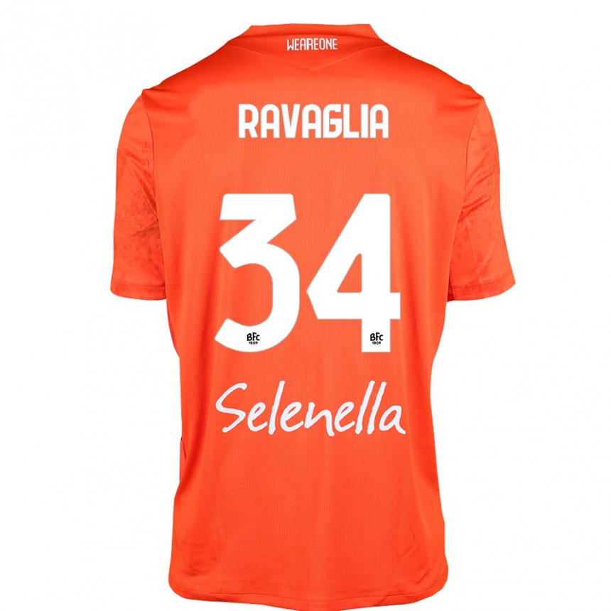 ילדים כדורגל פדריקו רבגליה #34 כתום שחור לבן חולצת שוער 2025/26