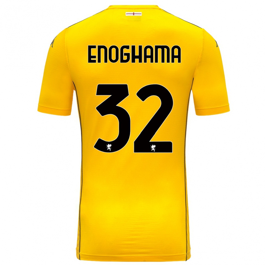 ילדים כדורגל Isaac Enoghama #32 צהוב כהה שחור חולצת שוער 2025/26