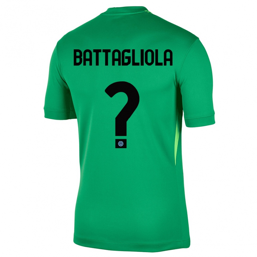 ילדים כדורגל לורנצו בטאליה #0 ירוק בהיר שחור חולצת שוער 2025/26