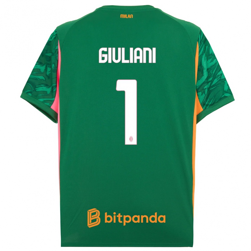 ילדים כדורגל לאורה ג'וליאני #1 ורוד כתום ירוק חולצת שוער 2025/26