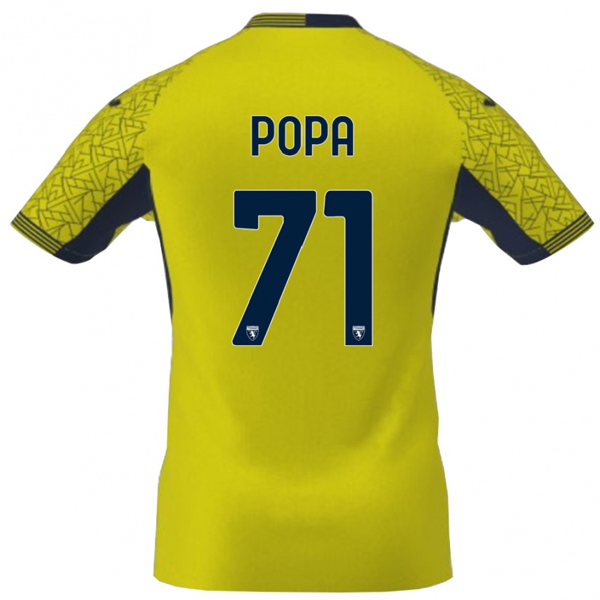 ילדים כדורגל מיכאי פופה #71 שחור צהוב חולצת שוער 2025/26