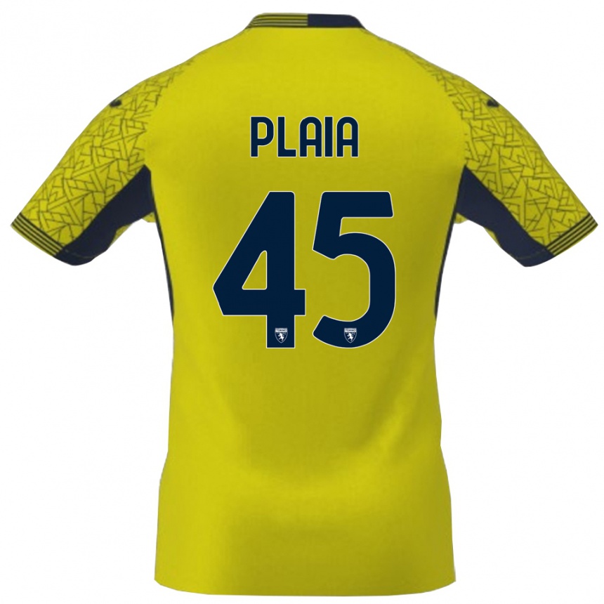 ילדים כדורגל פרנצ׳סקו סבריו פלאיה #45 שחור צהוב חולצת שוער 2025/26