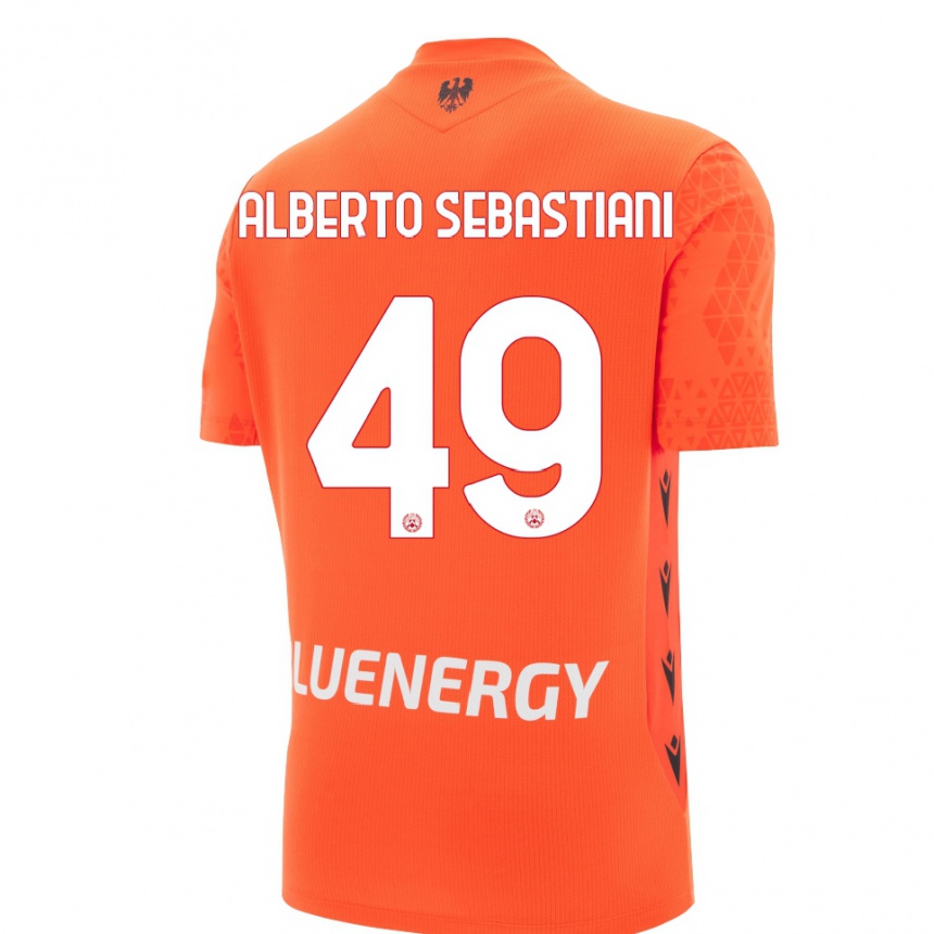 ילדים כדורגל José Alberto Sebastiani #49 שחור אדום כתום חולצת שוער 2025/26