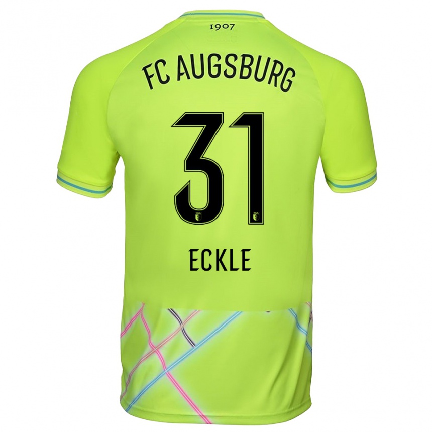 ילדים כדורגל פיליפ אקלה #31 צהוב ירוק שחור חולצת שוער 2025/26