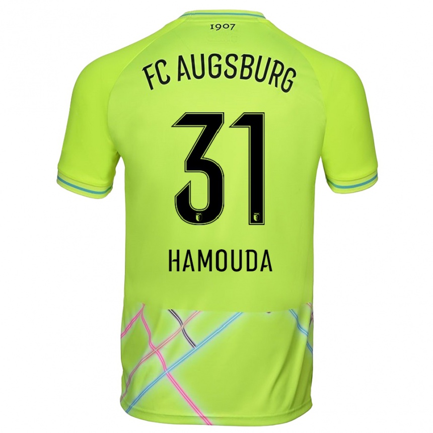 ילדים כדורגל Hania Hamouda #31 צהוב ירוק שחור חולצת שוער 2025/26