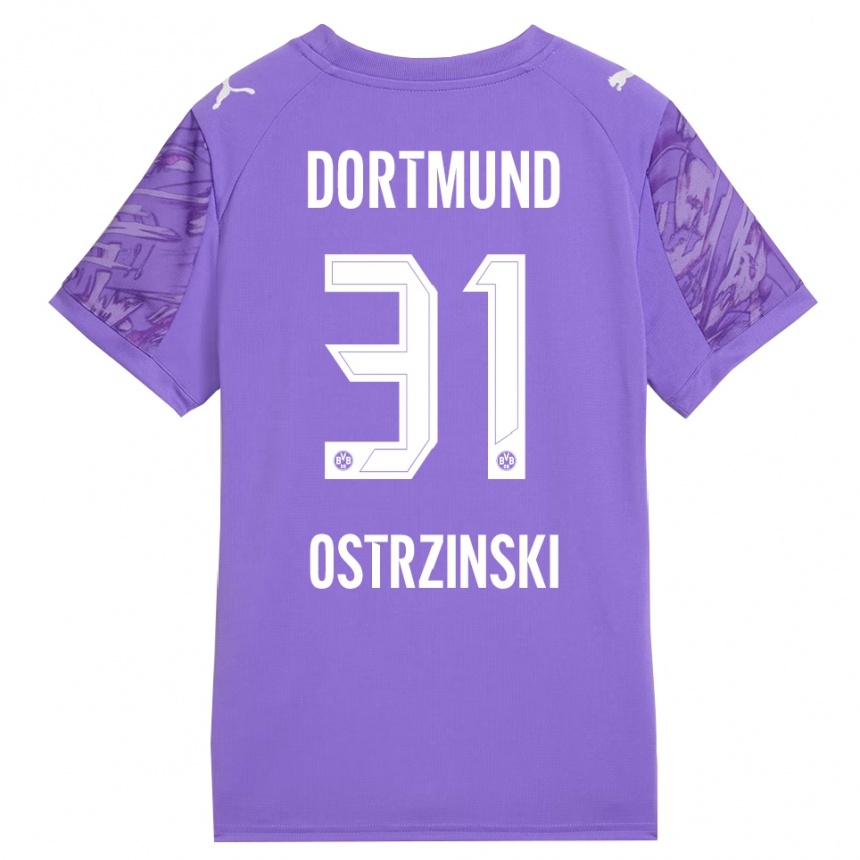 ילדים כדורגל סילאס אוסטרינסקי #31 לבן לילך חולצת שוער 2025/26