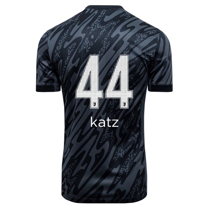 ילדים כדורגל קיליאן כץ #44 שחור לבן חולצת שוער 2025/26