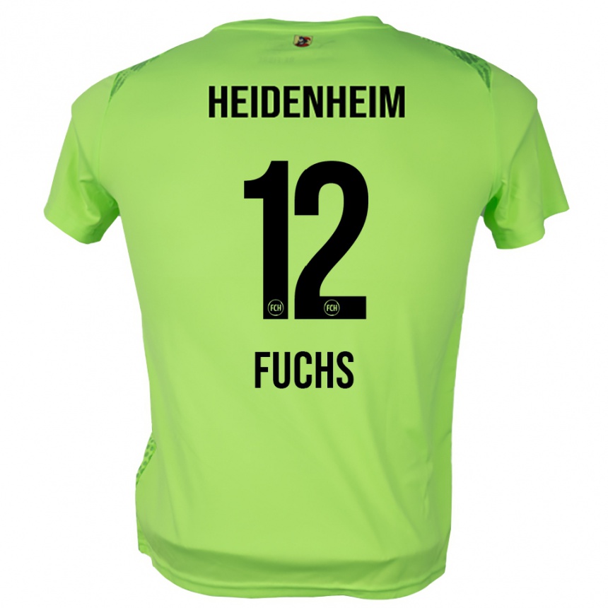 ילדים כדורגל Celine Fuchs #12 ירוק בהיר חולצת שוער 2025/26