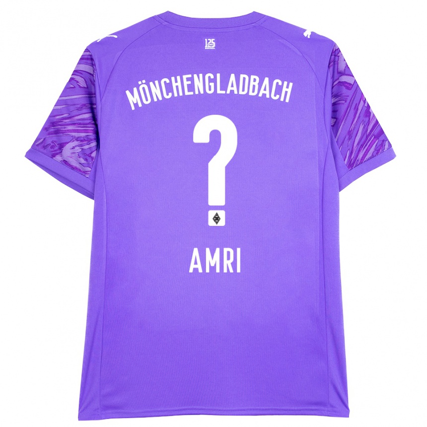 ילדים כדורגל Abdelrahman Amri #0 לבן לילך חולצת שוער 2025/26