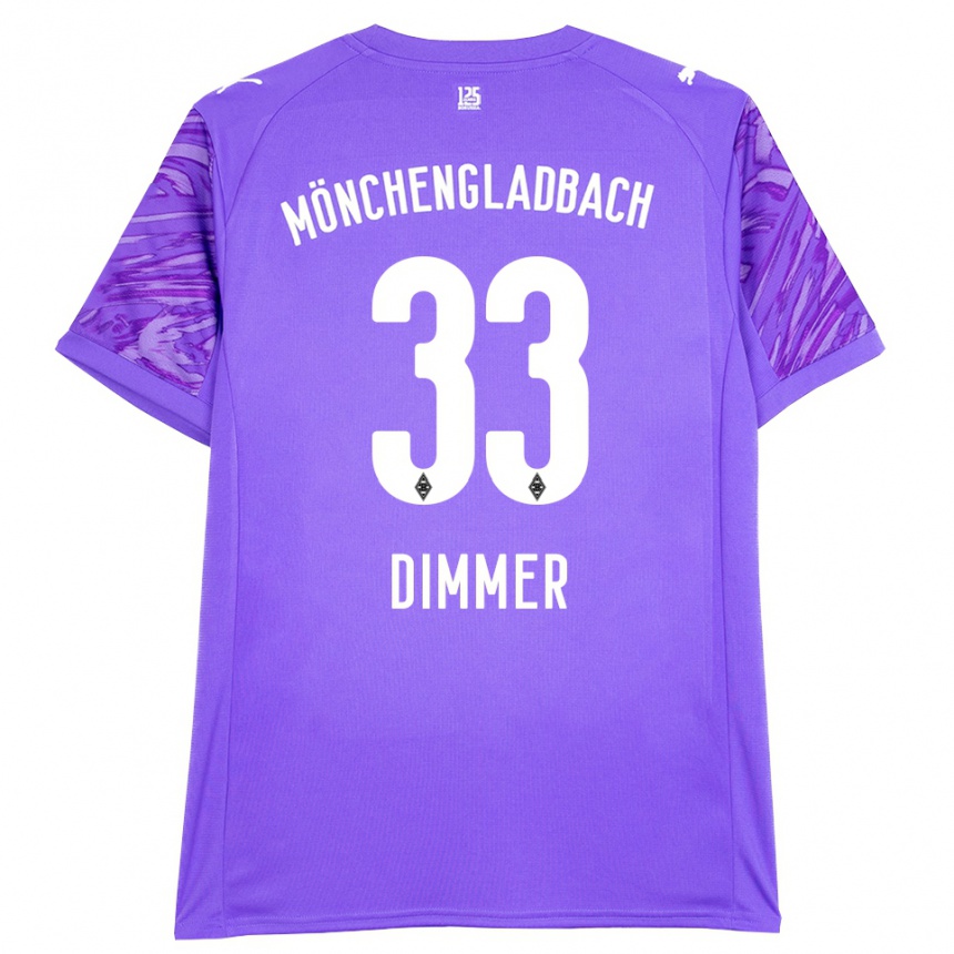 ילדים כדורגל פלוריאן דימר #33 לבן לילך חולצת שוער 2025/26