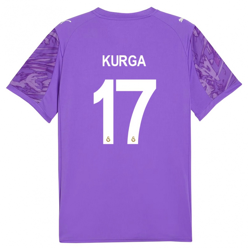 ילדים כדורגל האנדן קורגה #17 לבן סגול חולצת שוער 2025/26