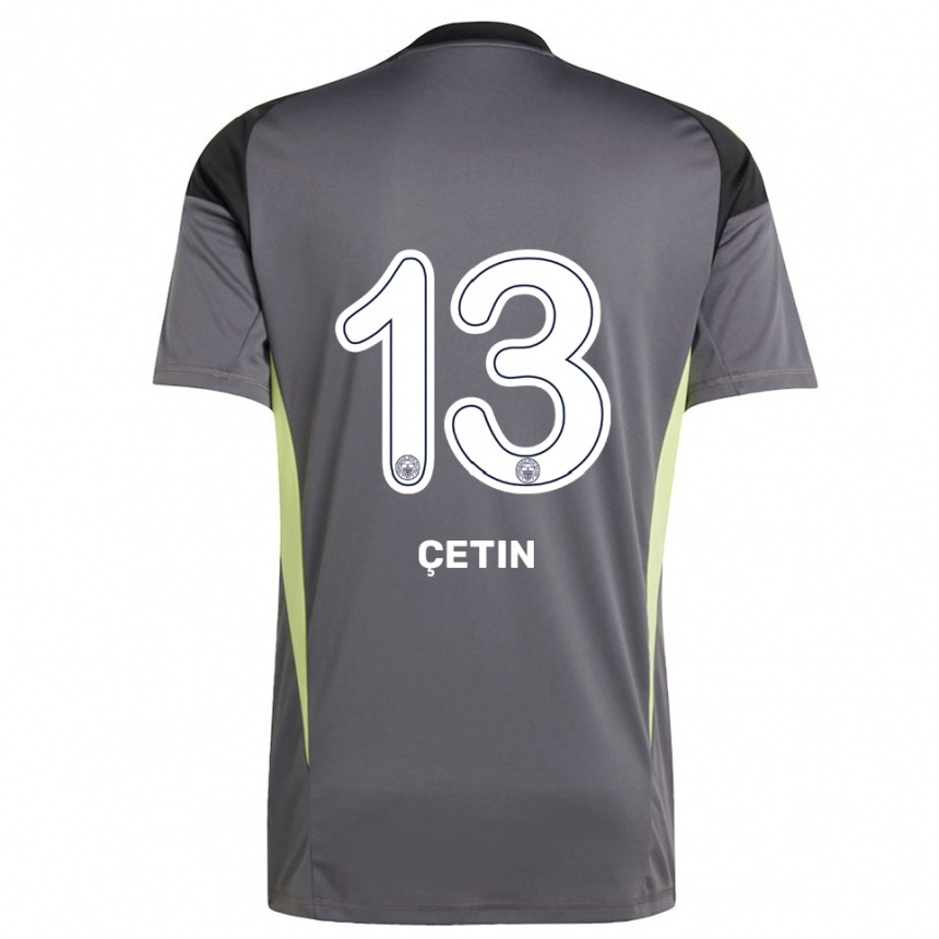 ילדים כדורגל Tarık Çetin #13 שחור אפור עמום חולצת שוער 2025/26