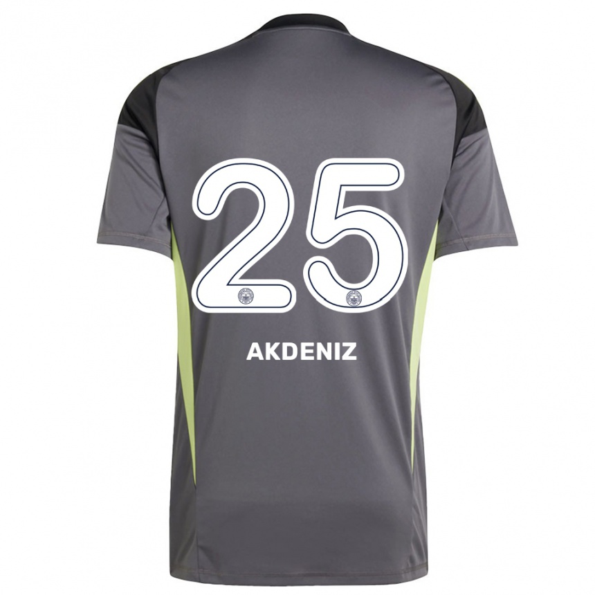 ילדים כדורגל Zeynep Akdeniz #25 שחור אפור עמום חולצת שוער 2025/26