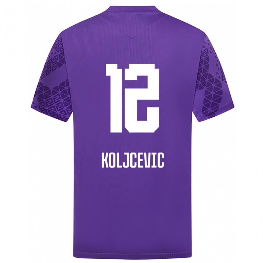 ילדים כדורגל Danilo Koljcevic #12 לבן אינדיגו חולצת שוער 2025/26