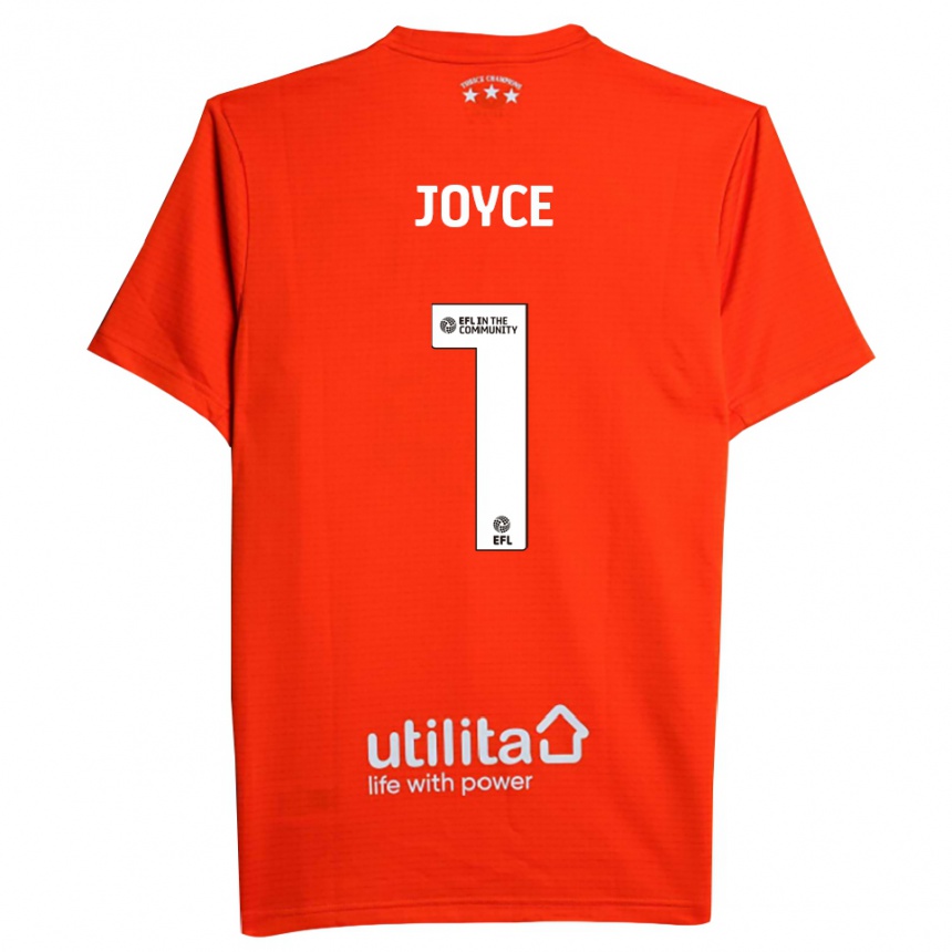 גברים כדורגל Lauren Joyce #1 לבן אדום חולצת שוער 2025/26