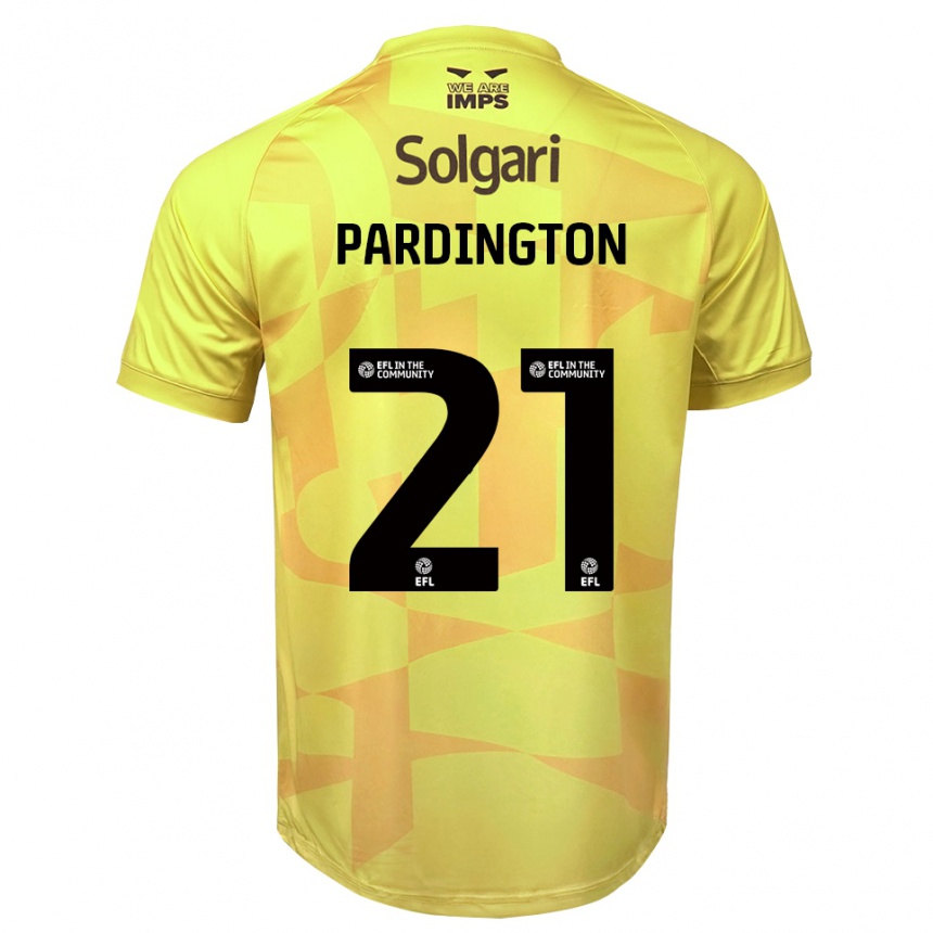 גברים כדורגל ג׳יימי פרדינגטון #21 שחור צהוב חולצת שוער 2025/26