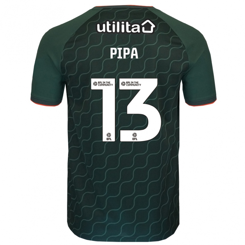 גברים כדורגל אוליבר פיפה #13 ירוק כהה חולצת שוער 2025/26