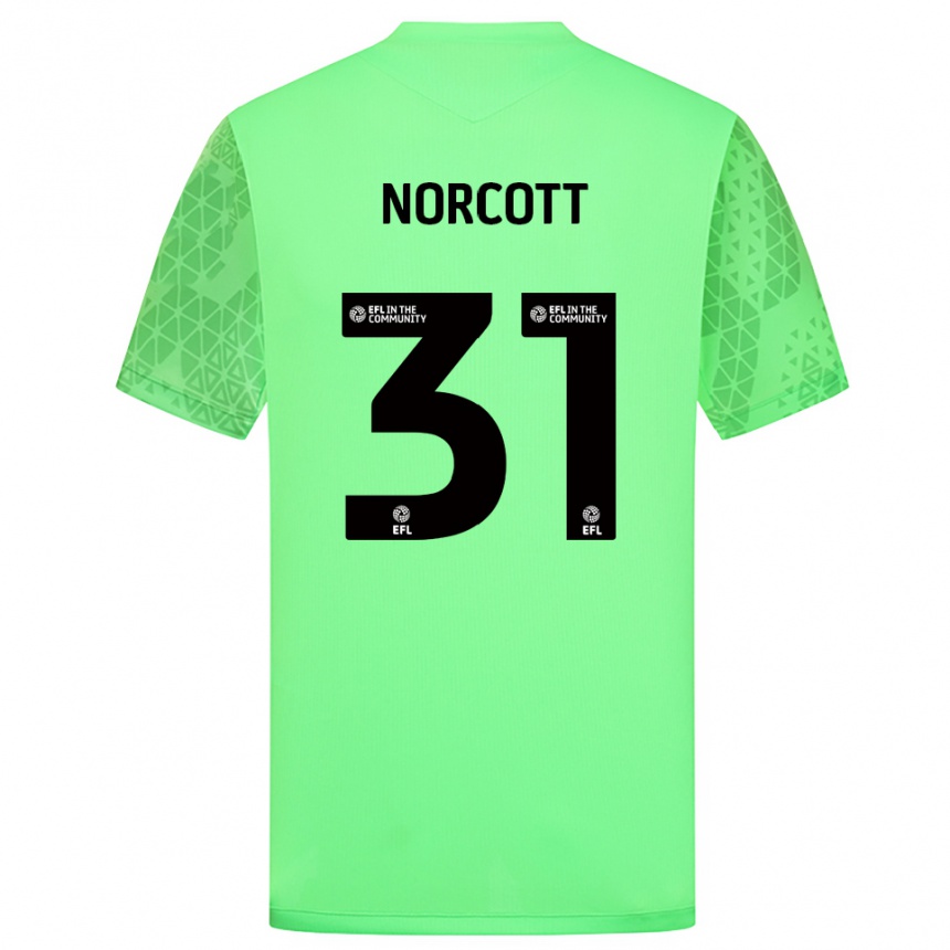 גברים כדורגל טום נורקוט #31 ירוק בהיר חולצת שוער 2025/26