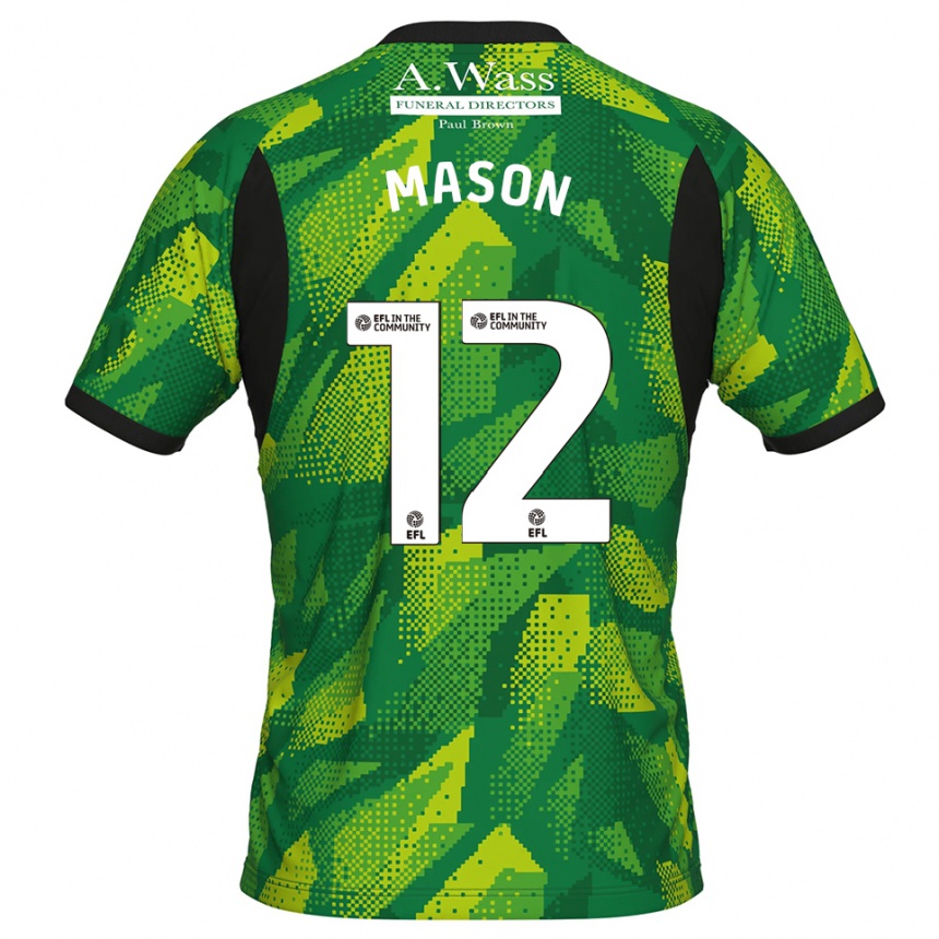גברים כדורגל Owen Mason #12 ירוק שחור חולצת שוער 2025/26